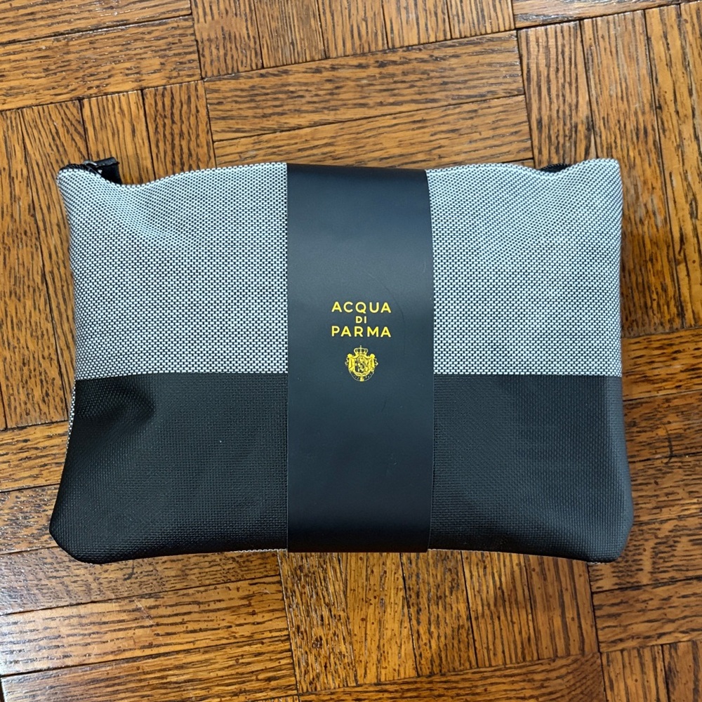 Acqua Di Parma Black and White Toiletry Bag